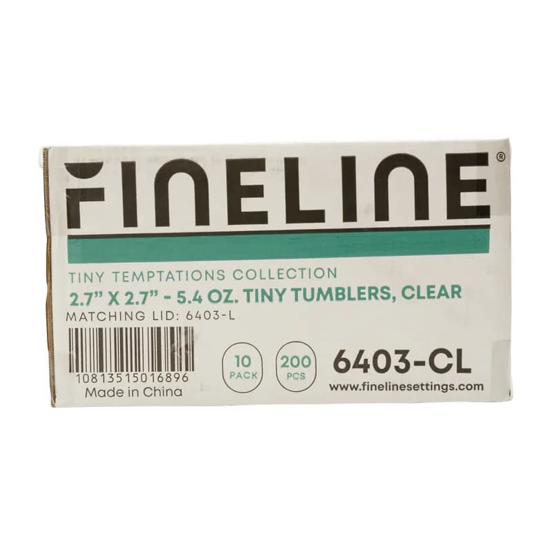 Tiny Temptations Cup Tumbler 5.4 OZ Plastic Clear 200/Case