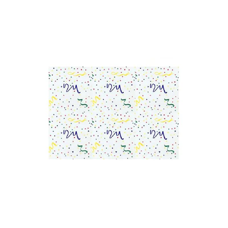 Roll 40IN X100FT Cellophane Clear Confetti 1/Roll