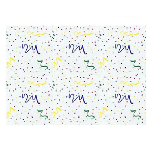 Roll 40IN X100FT Cellophane Clear Confetti 1/Roll