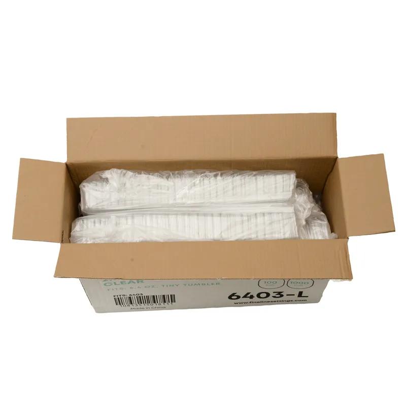 Tiny Temptations Lid Dome PET Clear Square For 5.4 OZ Container 1000/Case