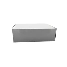 Easy Lock Cake Box 18X14X5 IN SUS Paperboard CRB White Rectangle Lock Corner 1-Piece 50/Bundle