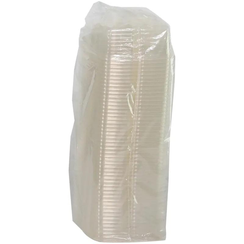 Greenware® Deli Container Base 24 OZ 3 Compartment PLA Clear Square 300/Case