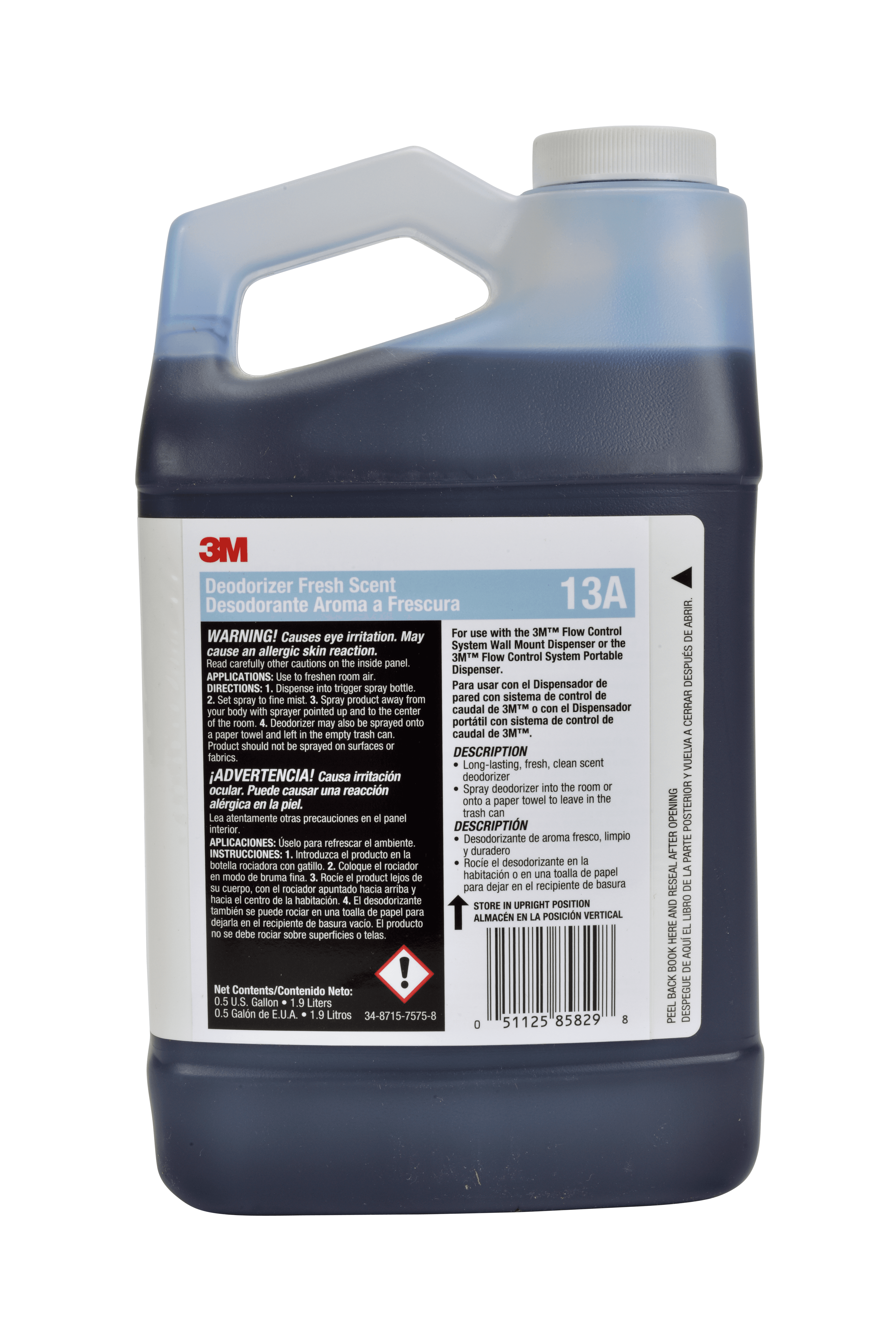 3M™ 13A Deodorizer Fresh Scent Concentrate 64 FLOZ For Flow Control Dispenser 4/Case