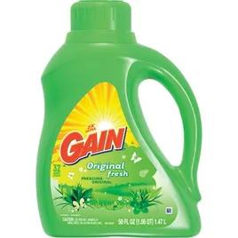 Gain 2X Original Fresh Laundry Detergent 46 FLOZ Liquid Concentrate 6/Case