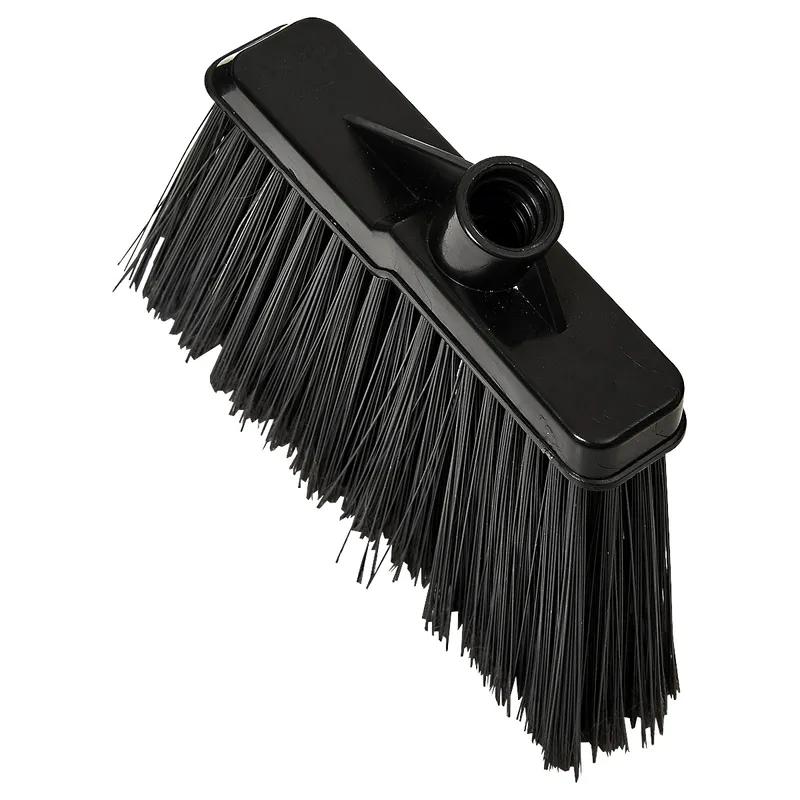 Bristles Lobby Broom 30.5IN Black Metal Plastic Vinyl Coated Swivel Hook With 6IN Head Angled 1/Each