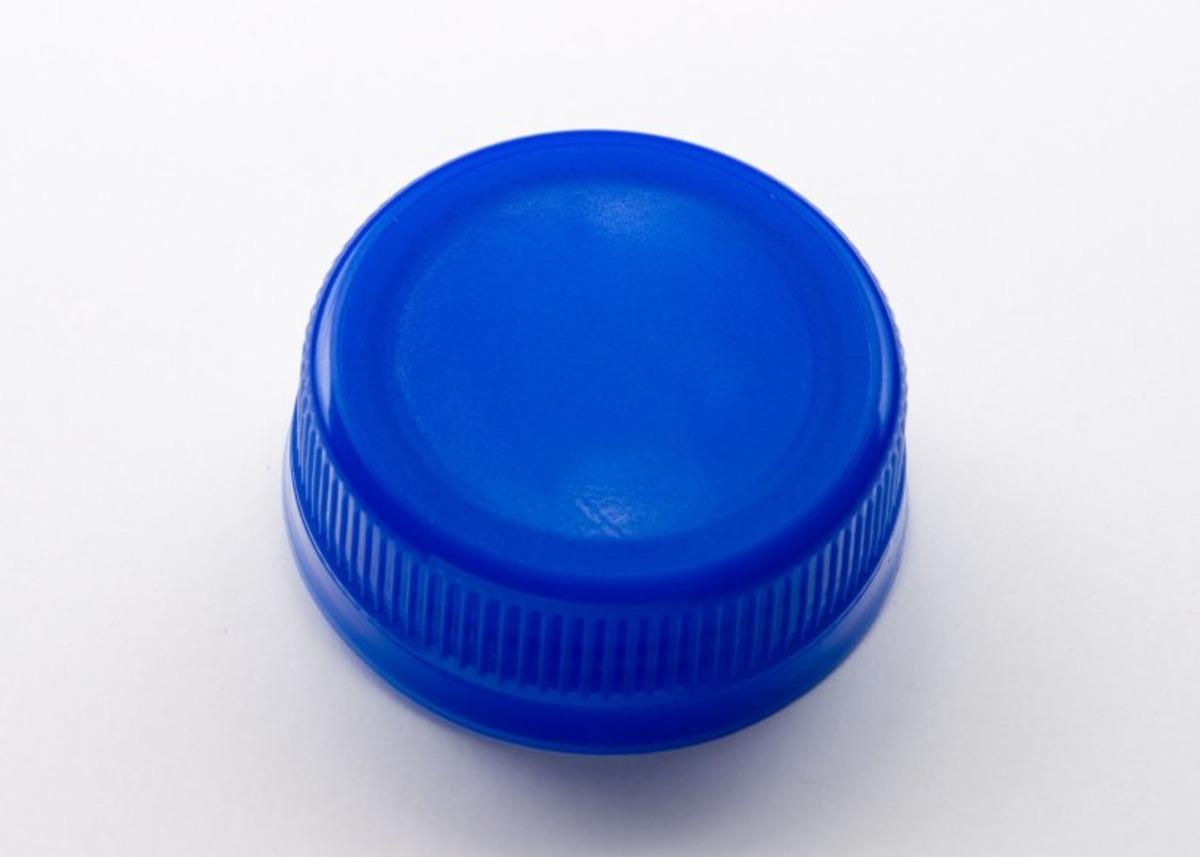 Cap Plastic Blue For HDPE & PET Bottles Screw Top Waterfall 2500/Case