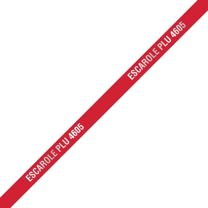 Escarole Twist Tie 18X0.375 IN Foil-Lined Paper Metal Red 300/Pack