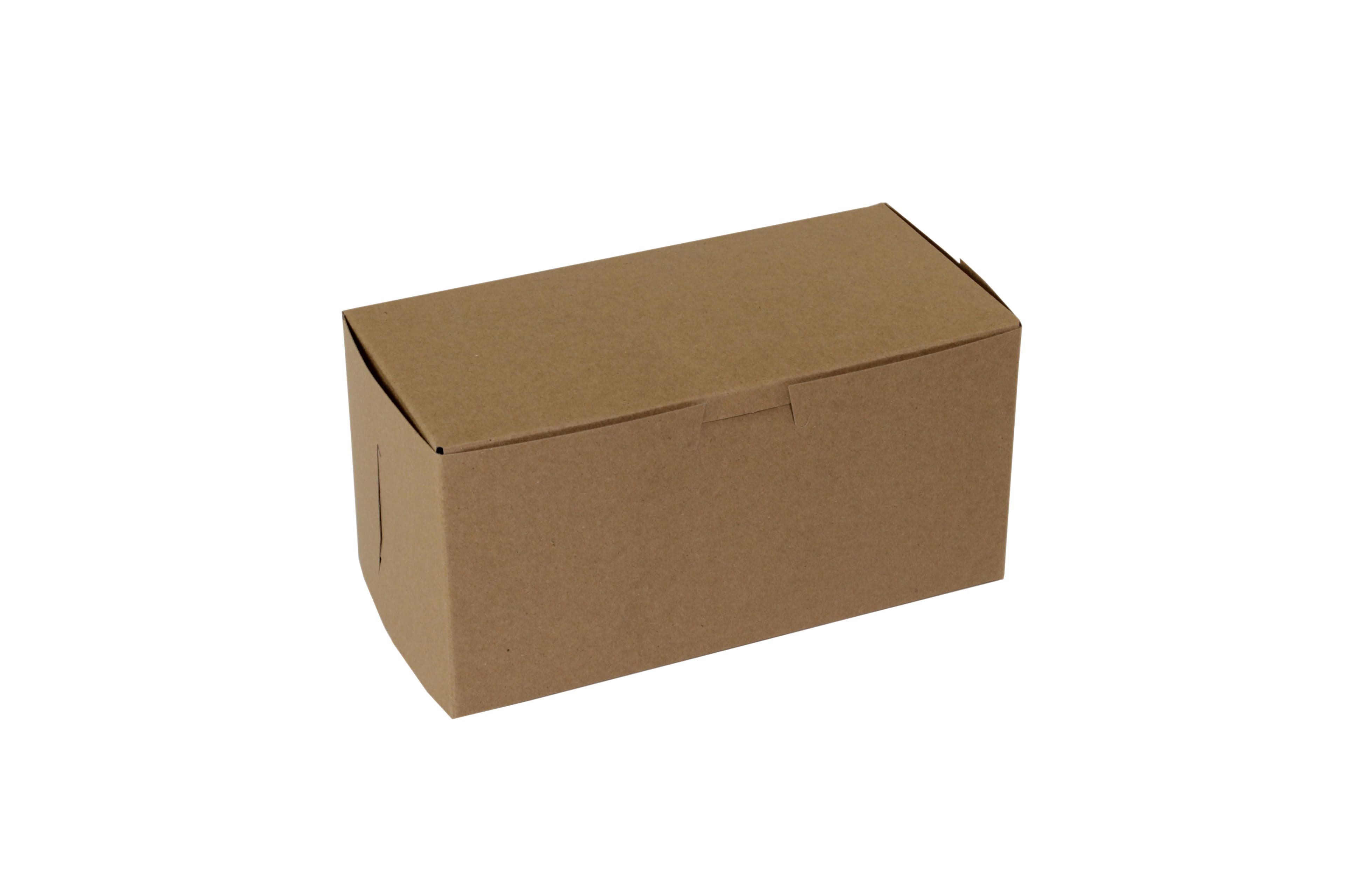 Bakery Box 8X4X4 IN Paperboard Kraft Corner Lock 1-Piece 200/Bundle