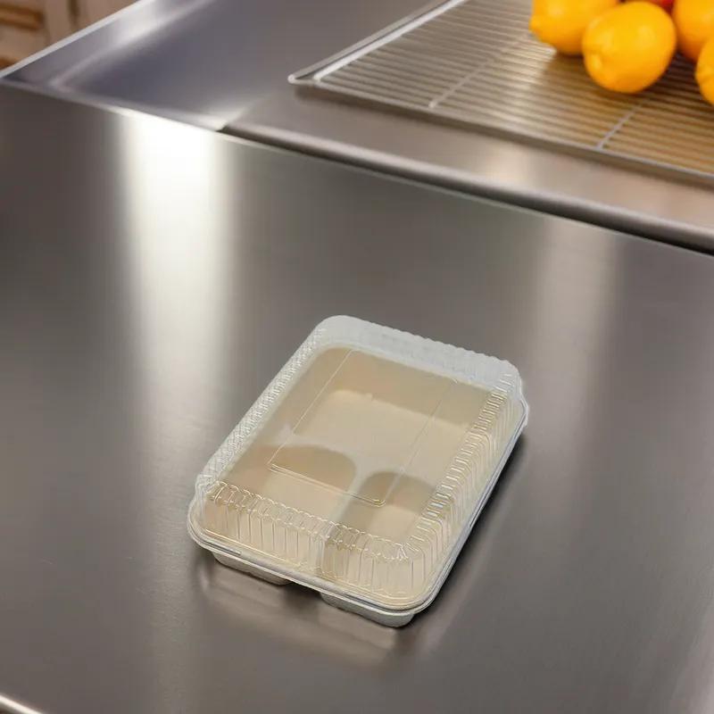 Lid Dome PET Clear Rectangle For Container 500/Case