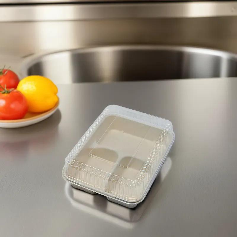 Lid Dome PET Clear Rectangle For Container 500/Case