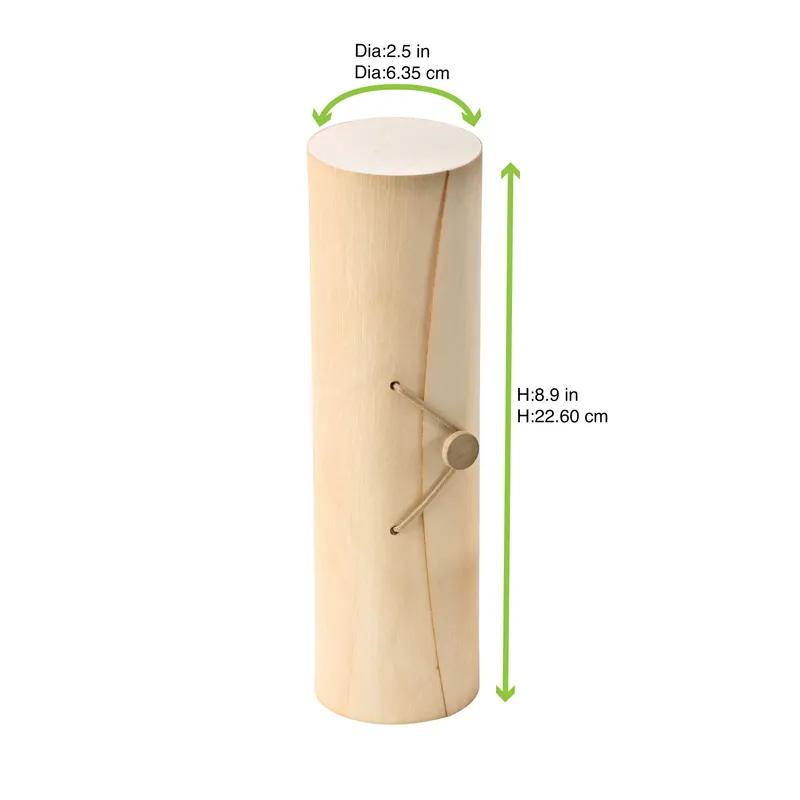 Macaron Box With Flat Lid 7 CT 2.25X8.9 IN Wood Grease Resistant 50 Count/Case