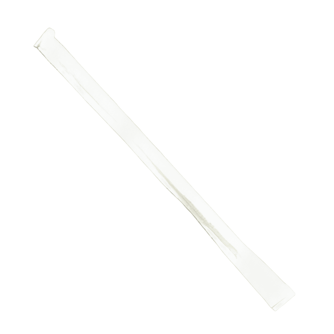 Victoria Bay Milk Straw 5.75 IN Plastic White Wrapped Slim 500 Count/Pack 24 Packs/Case 12000 Count/Case