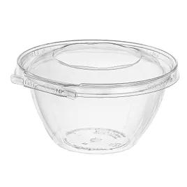 Safe-T-Fresh® Deli Container Hinged With Dome Lid 32 OZ RPET Clear Round 150/Case