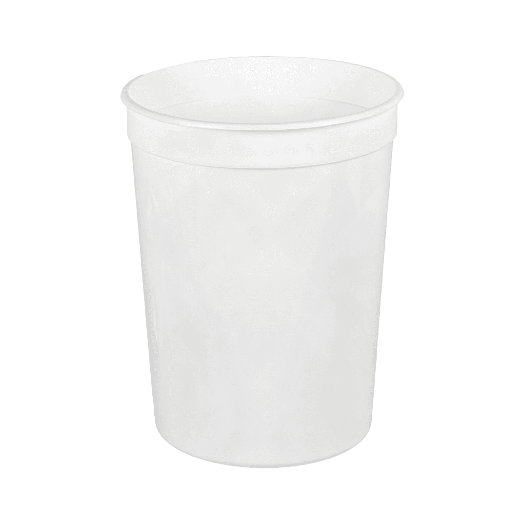 Bucket & Tub Base 86 OZ PP Translucent Round 200/Case