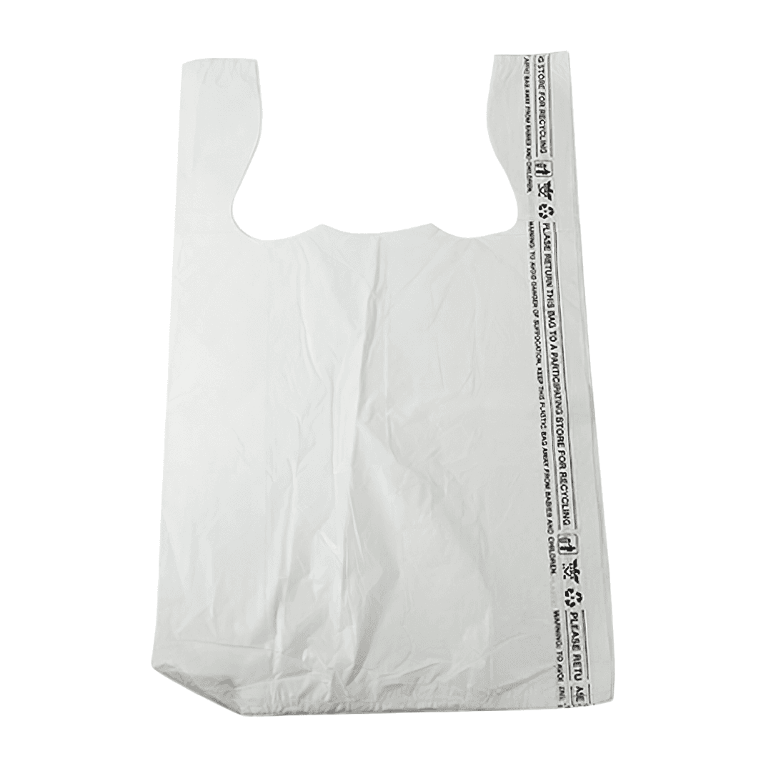 Bag 10X5X17.5 IN HDPE 16MIC White T-Sack 1000/Case