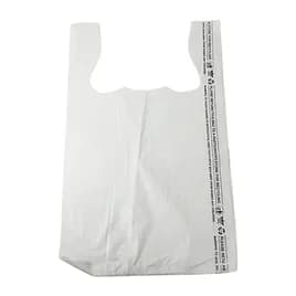 Bag 10X5X17.5 IN HDPE 16MIC White T-Sack 1000/Case