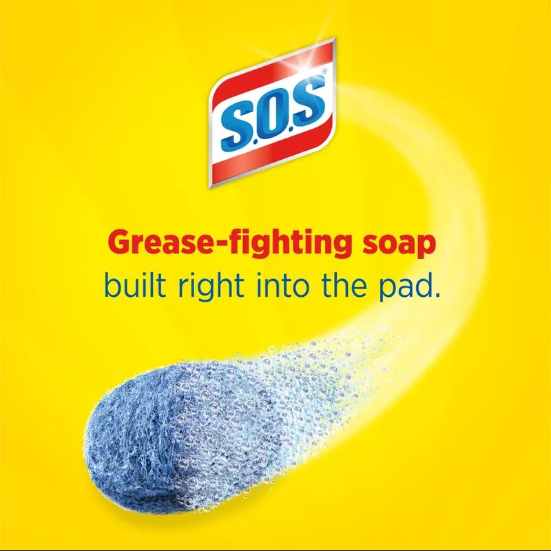 S.O.S.® Soap Pad Steel Wool 10 Count/Pack 6 Packs/Case 60 Count/Case