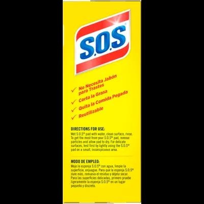 S.O.S.® Soap Pad Steel Wool 10 Count/Pack 6 Packs/Case 60 Count/Case