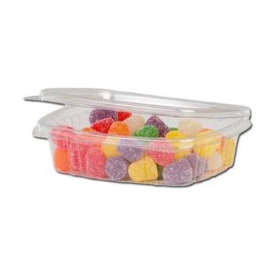 Deli Container Base 8 OZ RPET Clear Rectangle 200/Case