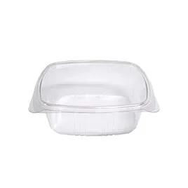 Deli Container Hinged With Flat Lid 32 OZ RPET Clear Rectangle 200/Case