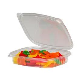 Deli Container Hinged 16 OZ RPET Clear Shallow 200/Case