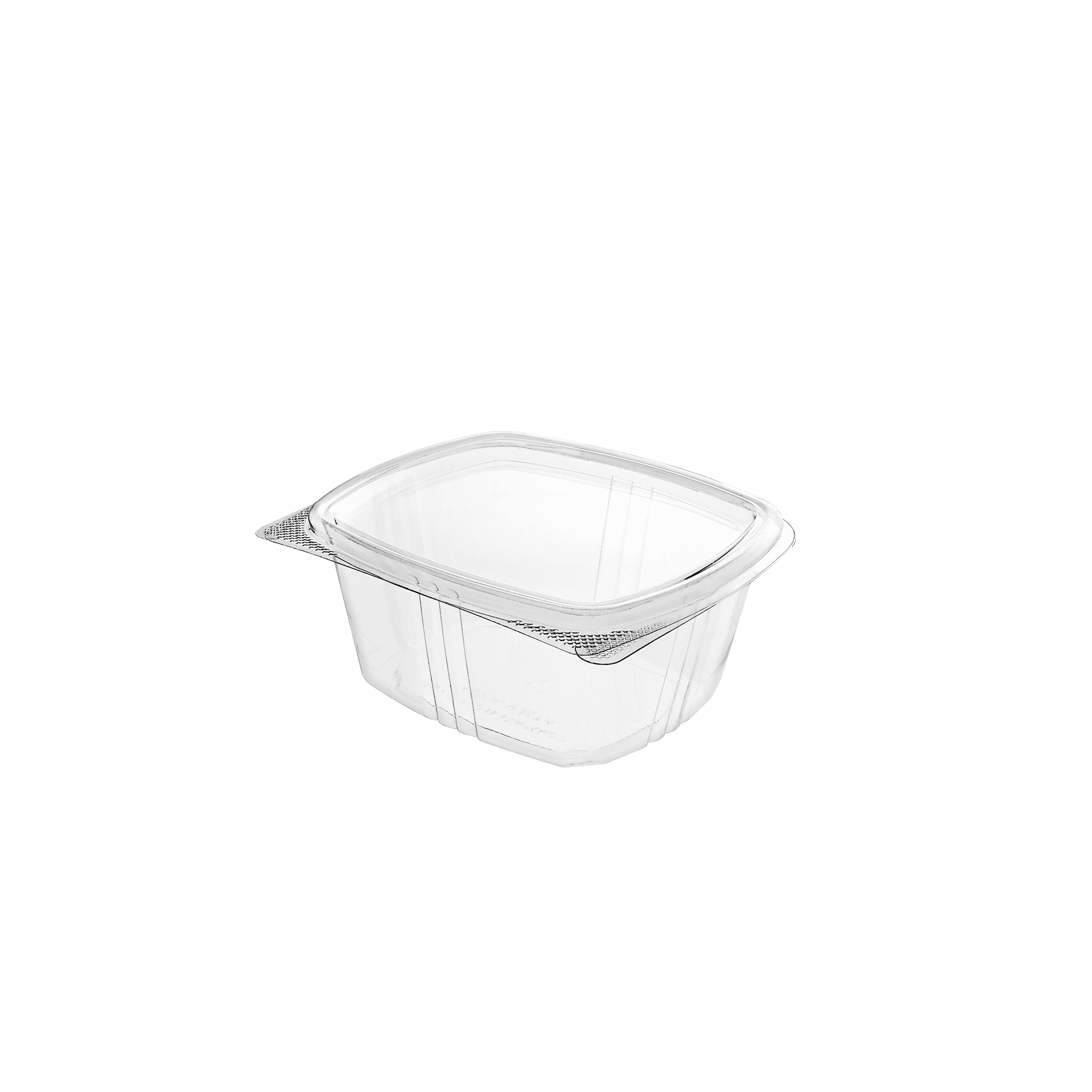 Deli Container Hinged 16 OZ 5.6X4.9X2.4 IN RPET 200/Case