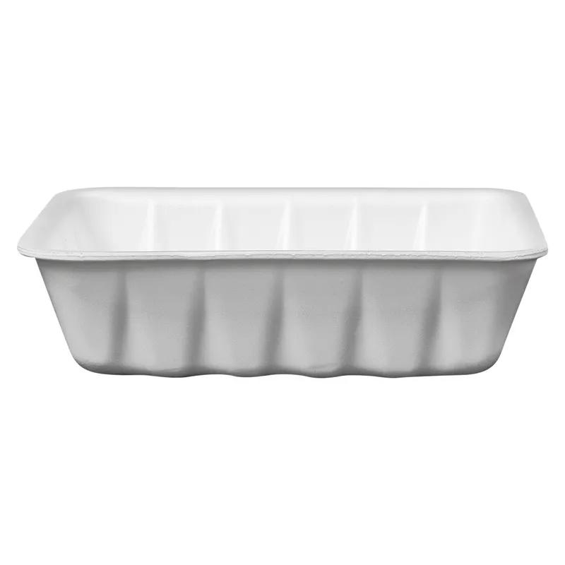 42 Meat Tray 8.63X6.31X2.39 IN Polystyrene Foam Deep White Rectangle 250/Case