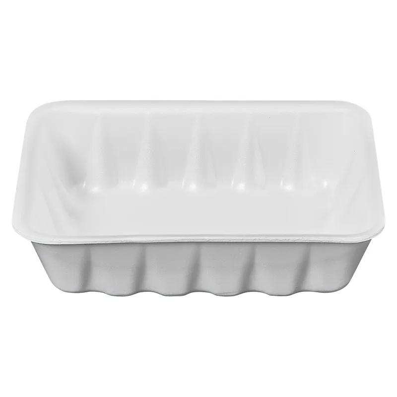 42 Meat Tray 8.63X6.31X2.39 IN Polystyrene Foam Deep White Rectangle 250/Case