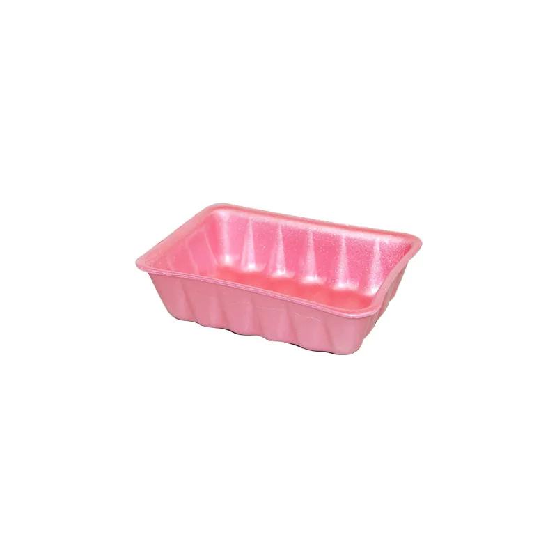 42 Tray 8.63X6.31X2.39 IN Polystyrene Foam Deep Rose Rectangle 250/Case
