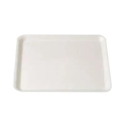 7 Meat Tray 5.81X14.88X0.75 IN Polystyrene Foam White 250/Case