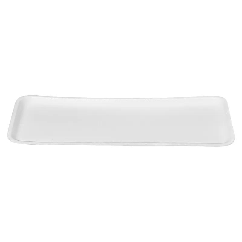 7S Meat Tray 5.81X14.88X0.75 IN Polystyrene Foam White 250/Case