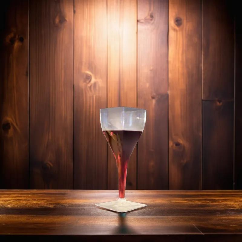 Cup Wine With Stem 8 OZ Plastic Clear 72/Case