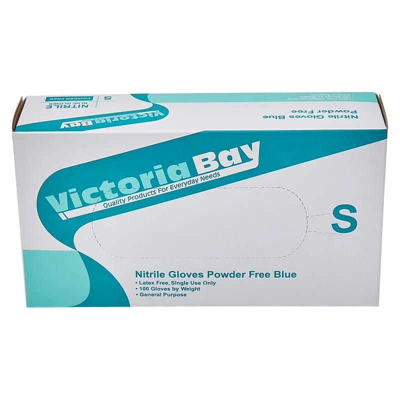 Victoria Bay Examination Gloves Small (SM) Blue 3MIL Nitrile Disposable Powder-Free 1000/Case