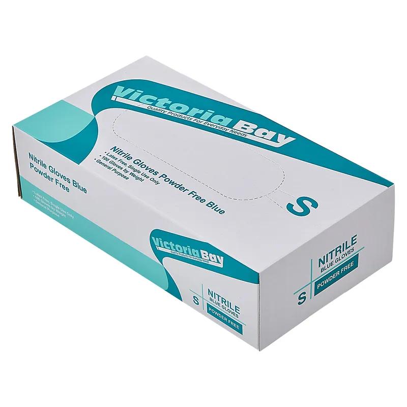 Victoria Bay Examination Gloves Small (SM) Blue 3MIL Nitrile Disposable Powder-Free 1000/Case