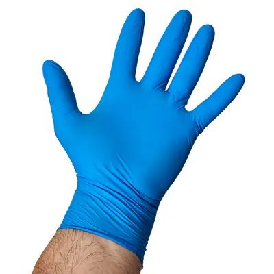 Victoria Bay Gloves Medium (MED) Blue 3MIL Nitrile Rubber Disposable Powder-Free 1000/Case