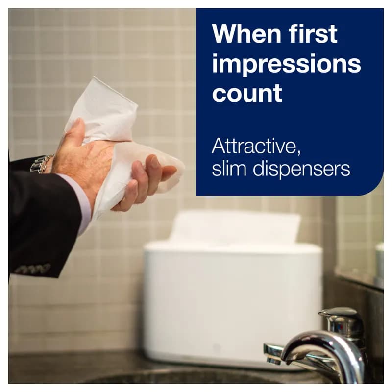Tork Xpress H23 Paper Towel Dispenser 4.56X12.68X7.92 IN Plastic Countertop White Multifold 1/Case