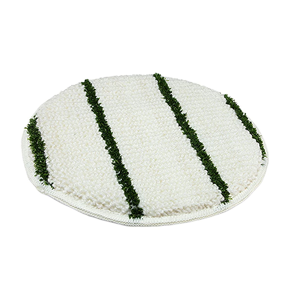 Speed-Trek Carpet Bonnet 21 IN Green White With Scrub Strips 1/Each