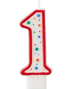 Number Candle #1 12/Pack
