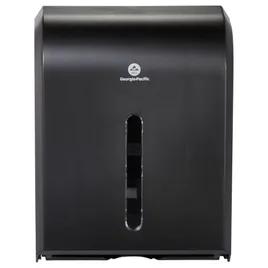 Georgia-Pacific Pro® Paper Towel Dispenser 11.125X13.625 IN Wall Mount Black C-Fold Multifold Combination Fold 1/Each