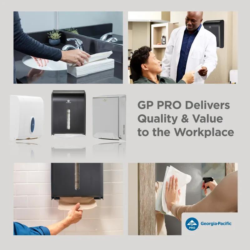 Georgia-Pacific Pro® Paper Towel Dispenser 11.125X13.625 IN Wall Mount Black C-Fold Multifold Combination Fold 1/Each