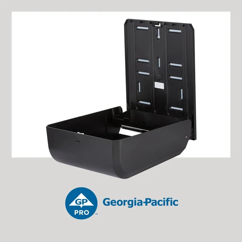 Georgia-Pacific Pro® Paper Towel Dispenser 11.125X13.625 IN Wall Mount Black C-Fold Multifold Combination Fold 1/Each