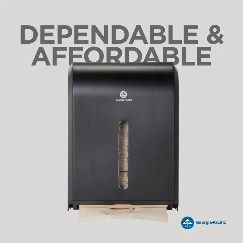Georgia-Pacific Pro® Paper Towel Dispenser 11.125X13.625 IN Wall Mount Black C-Fold Multifold Combination Fold 1/Each