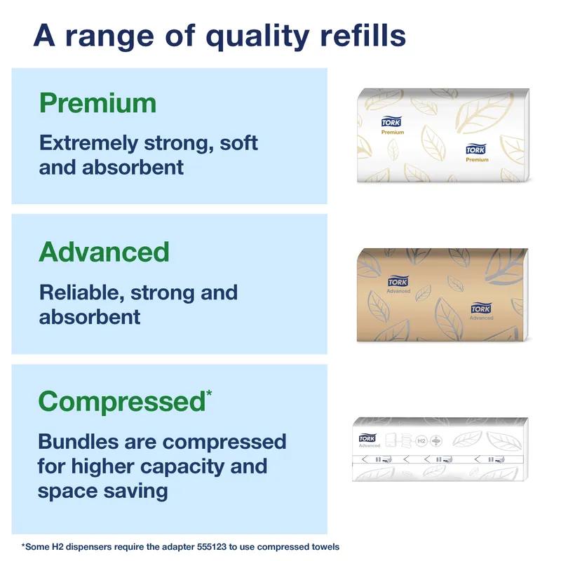 Tork Xpress H23 Paper Towel Dispenser 4.56X12.68X7.92 IN Metal Plastic Countertop Silver Multifold 1/Each