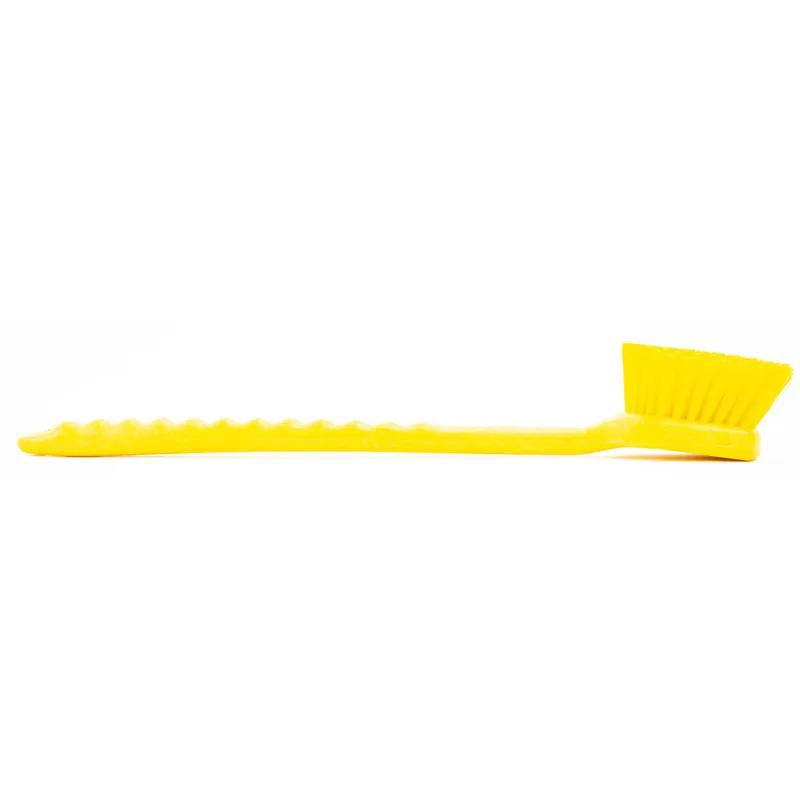 Sparta® Scrub Brush 20 IN Plastic Polyester Yellow Color Coded Long Handle Brown Floater 1/Each