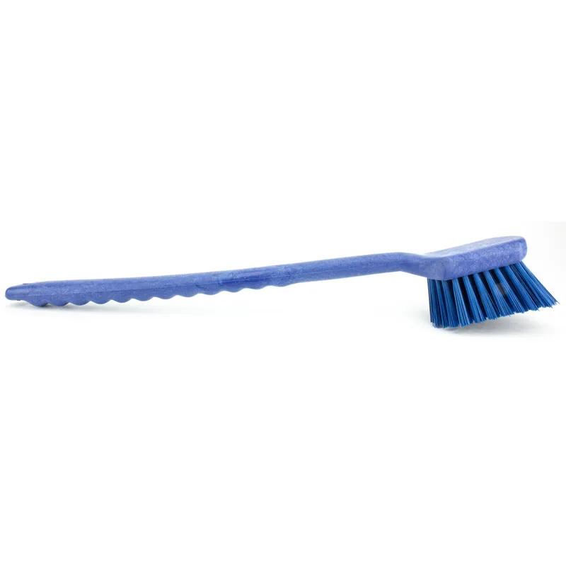Sparta® Scrub Brush 20 IN Plastic Polyester Blue Color Coded Long Handle Brown Floater 1/Each
