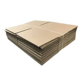 Catering Box Fold-Top 18X18X6 IN Corrugated Cardboard Kraft Square 25/Bundle