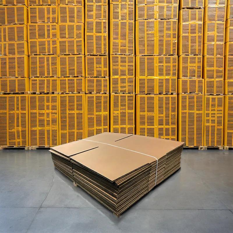 Catering Box Fold-Top 18X18X6 IN Corrugated Cardboard Kraft Square 25/Bundle