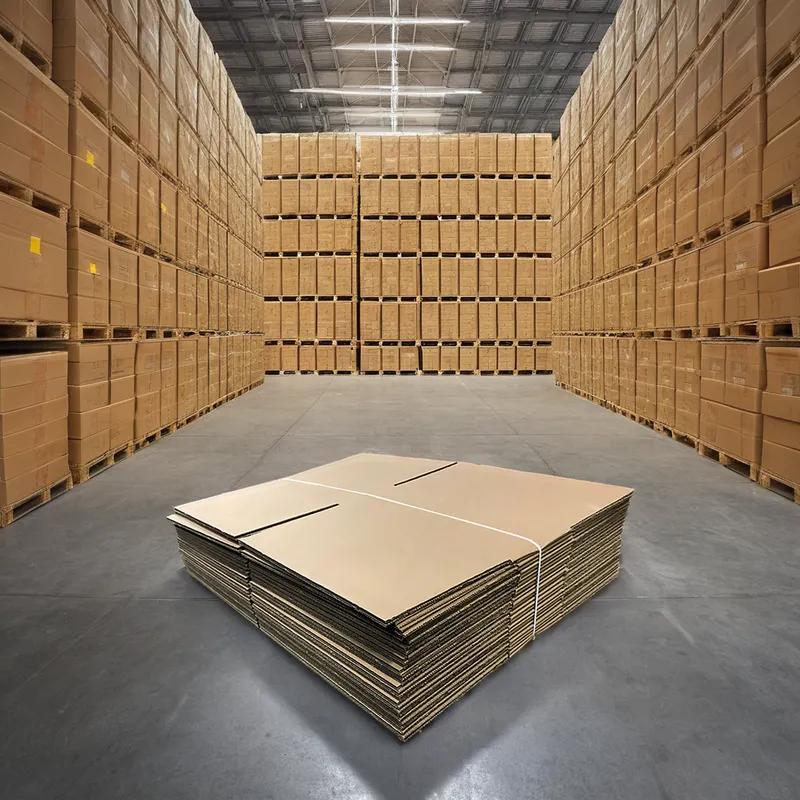 Catering Box Fold-Top 18X18X6 IN Corrugated Cardboard Kraft Square 25/Bundle