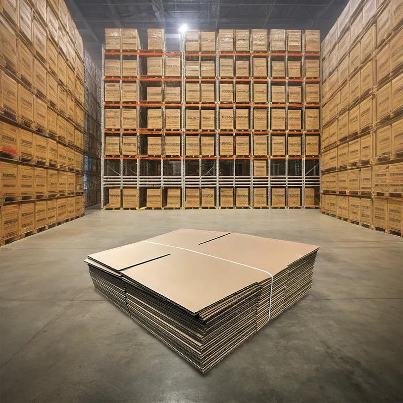 Catering Box Fold-Top 18X18X6 IN Corrugated Cardboard Kraft Square 25/Bundle