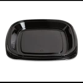 Fresh 'n Clear® Catering Tray 11.25X11.25X1.15 IN PET Black 50/Case